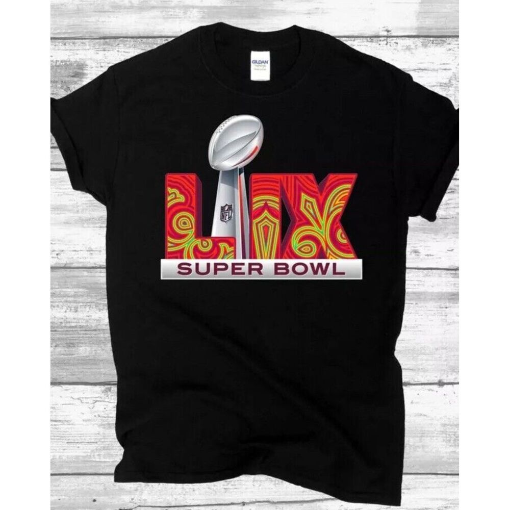 Super Bowl 59 T-Shirt 2025 Kansas City Chief VS Philadelphia Eagles Large